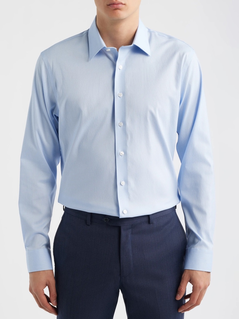 Nordstrom Rack Men's Light Blue Dress Shirt - Spread Collar